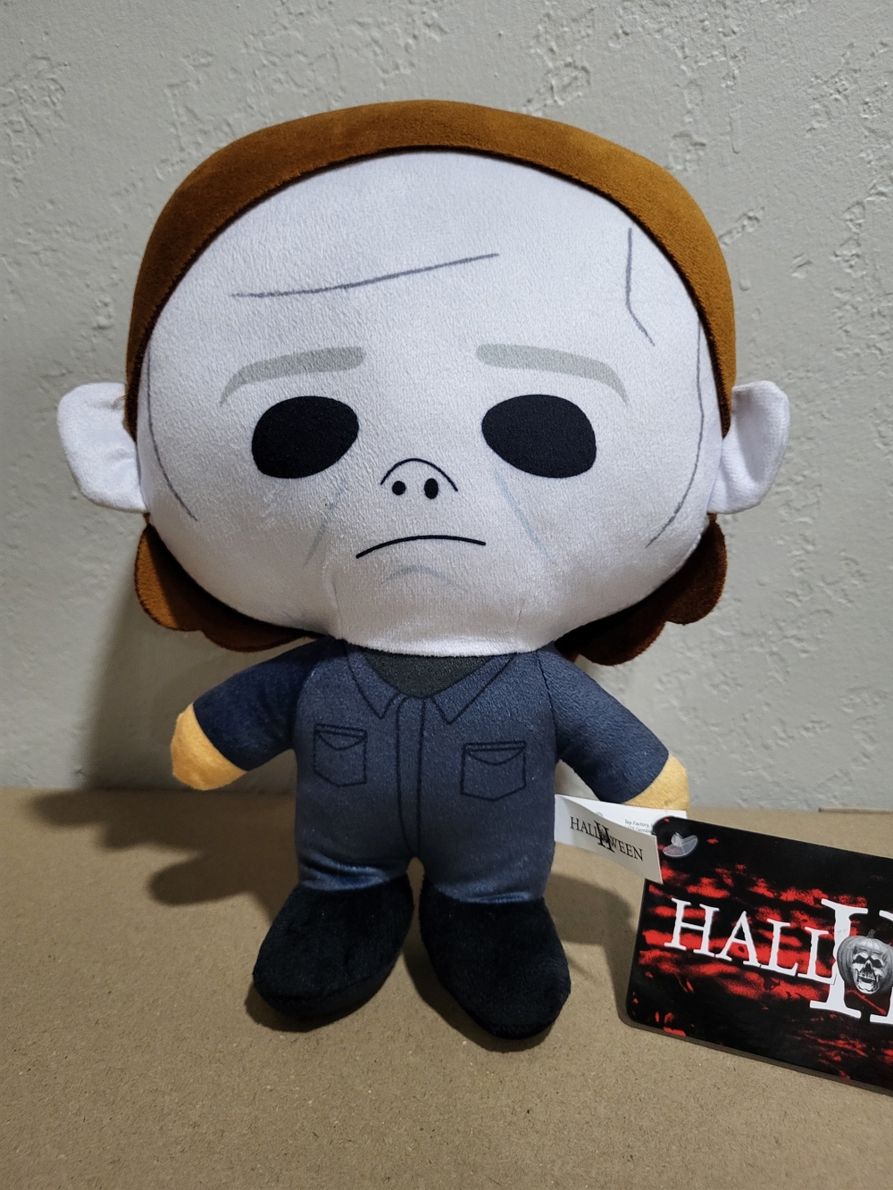 Halloween Michael Myers Plush Toy - Brown & Gray Stuffed Doll